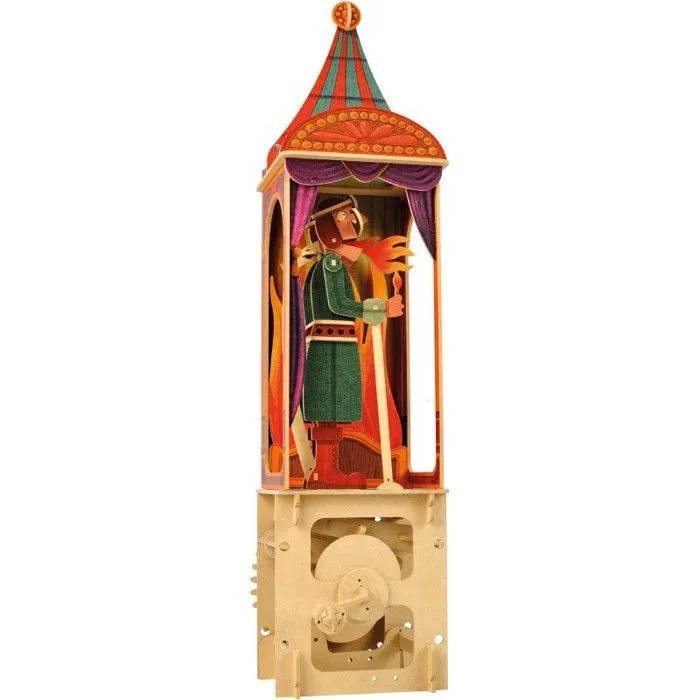 Jouets pour les tout-petits - Circus cracheur de feu - Automate à monter en bois* - Vilac - Jeux et jouets-1