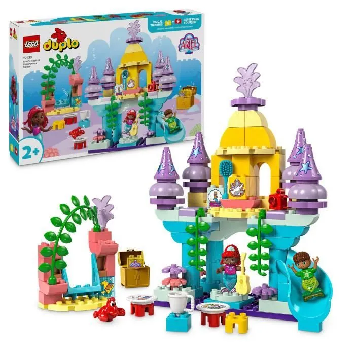 LEGO® DUPLO® | Disney 10435 Le palais sous-marin magique d’Ariel - Poupée La Petite Sirène-0