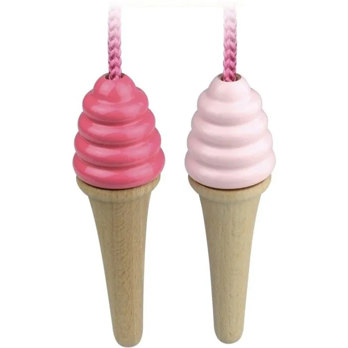 Corde à sauter en bois VILAC - Crème glacée - 5 ans et plus - Mixte-1
