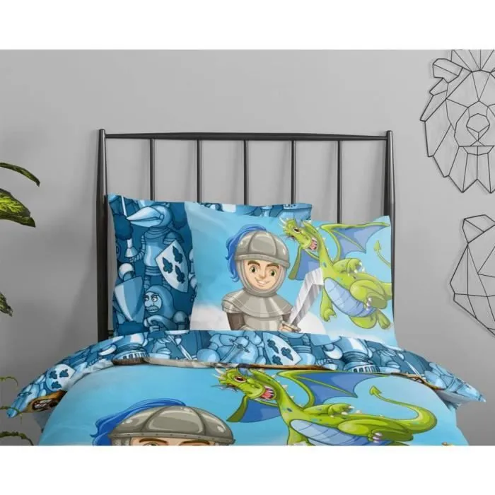 Good Morning Housse de couette pour enfants Knight 140x200-220 cm  443594-2