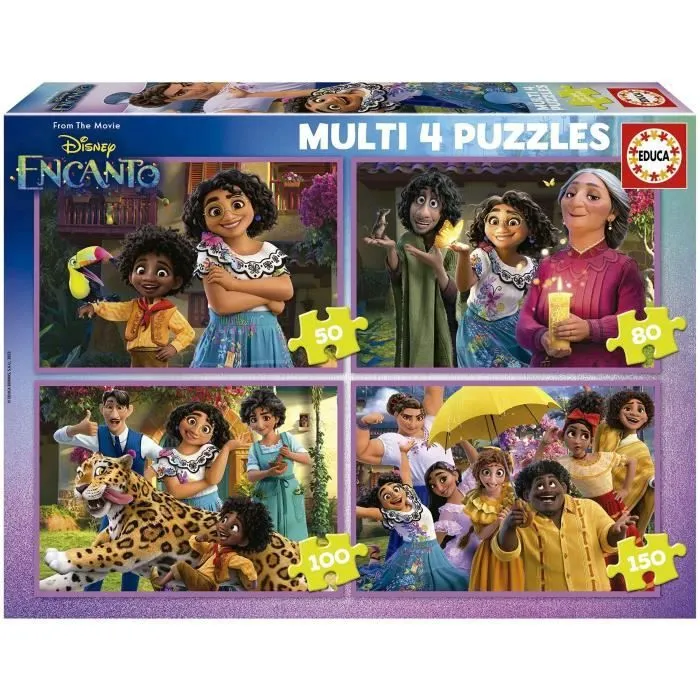 Puzzles progressifs Disney Encanto - 4 niveaux de difficulté - Marque Educa-0