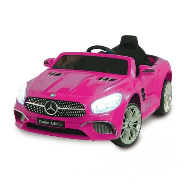 Voiture Électrique Enfant - Jamara - Mercedes-Benz SL 400 - Rose - 12V - Portes et Lumières LED-0