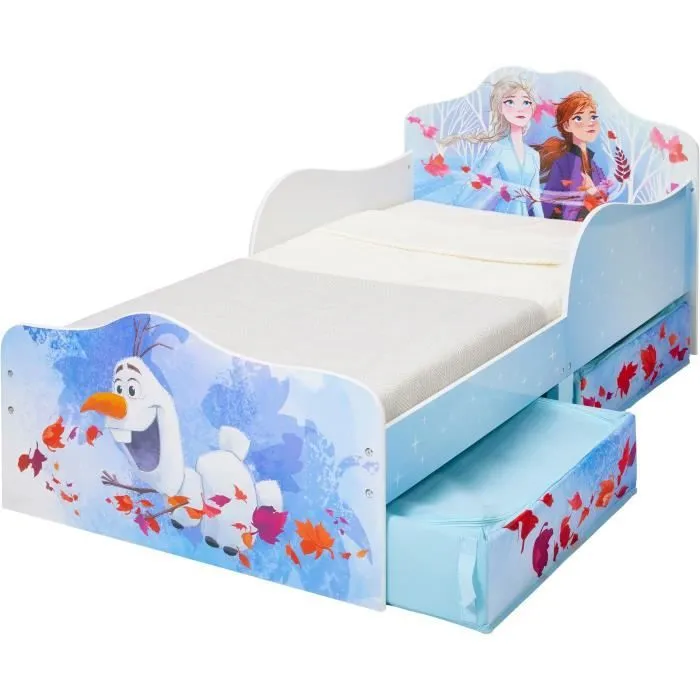 La Reine des Neiges 2 - Lit pour enfants avec tiroirs de rangement sous le lit - pour matelas 140cm x 70cm-3