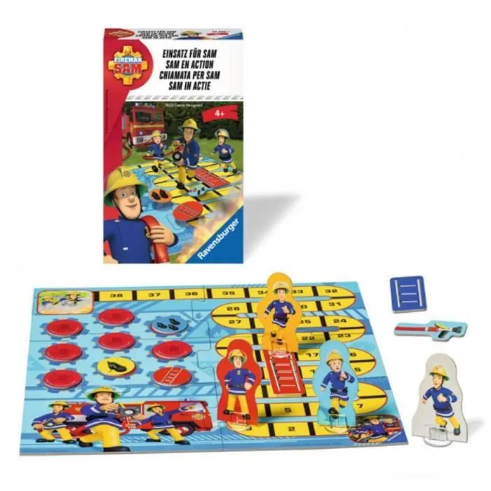 Sam Le Pompier - Fireman Sam - Jeu de société Sam en Action-1