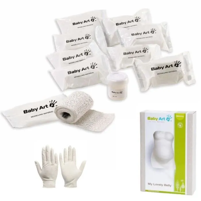 BABY ART My Lovely Belly - Kit Moulage Ventre Femme Enceinte: Plâtre pour Souvenir Grossesse, Cadeau Baby Shower, Cadeau Grossesse-1