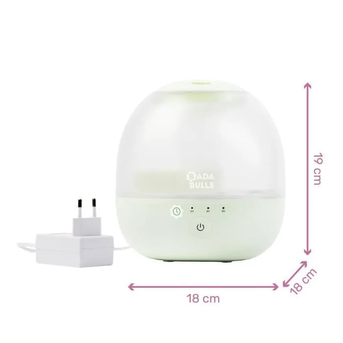 Badabulle Humidificateur d'Air Bubble - Assure Bon Taux d'Humidité - Veilleuse Intégrée - Buse 360° - Jusqu'à 16h d'Autonomie (2L)-6