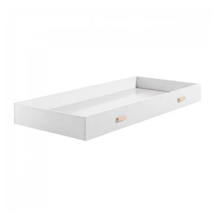 Lit enfant 90x200 maison blanc-1