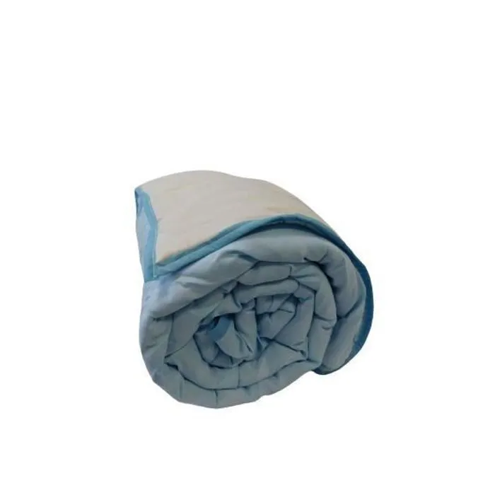 Couette extra légère Bleu Ciel/Beige - 2 personnes - Spécial été - MORTREUX-1