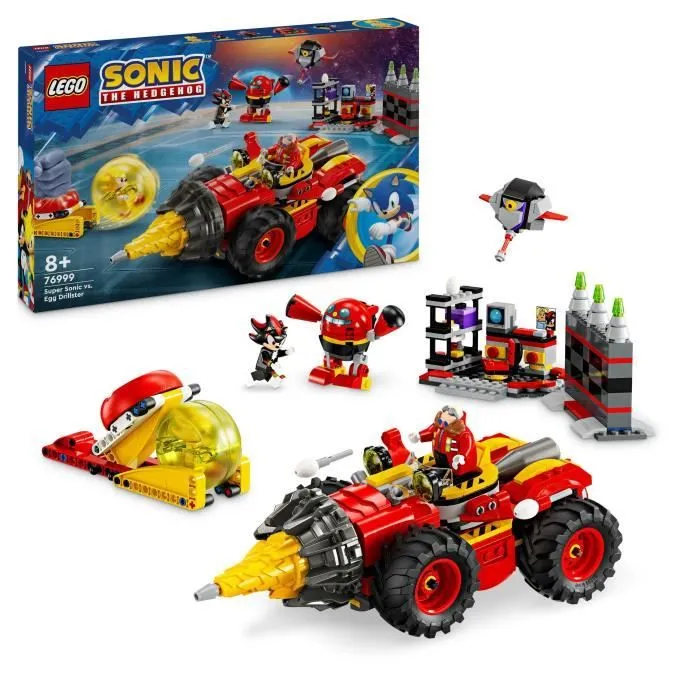 LEGO® Sonic the Hedgehog 76999 Super Sonic contre Egg Drillster, Avec Shadow et Dr. Eggman-0