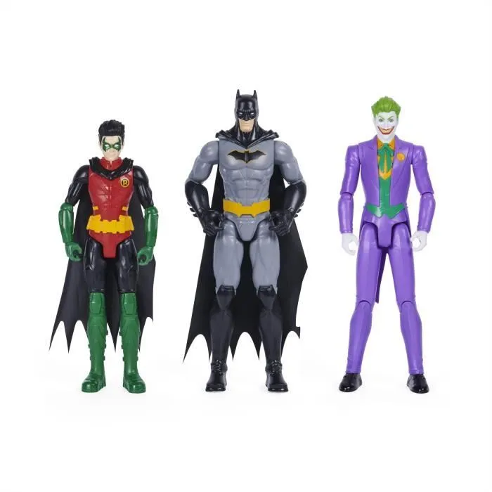 PACK 3 FIGURINES 30 CM BATMAN/ROBIN/LE JOKER-0