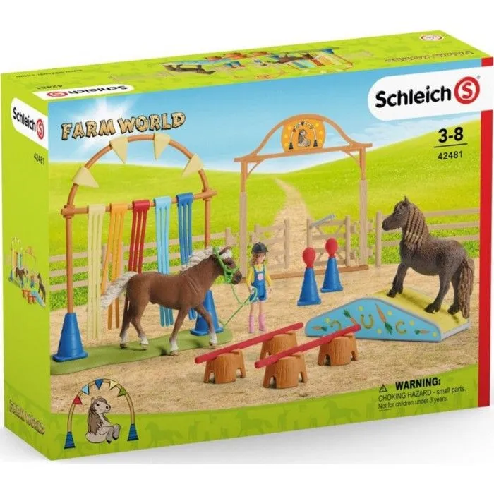 Entraînement d'agility pour Poney SCHLEICH - Pour enfant - Farm World - 42481-0