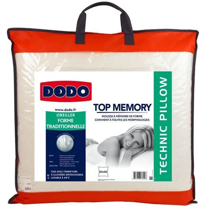 DODO Oreiller TOP MEMORY 60x60cm-0