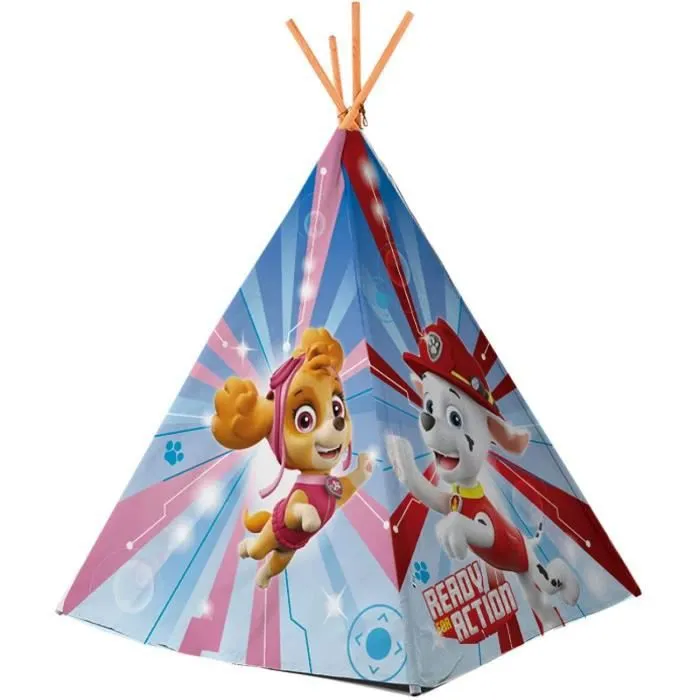 Tente de jeux - Tipi Pat'Patrouille - Polyester - Bleu - Pour enfant-1