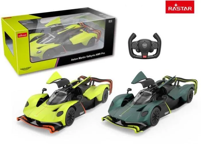 Rastar 1:14 modèle de voiture télécommandé Aston Martin Valkyrie AMR Pro chargement USB, 92106-1