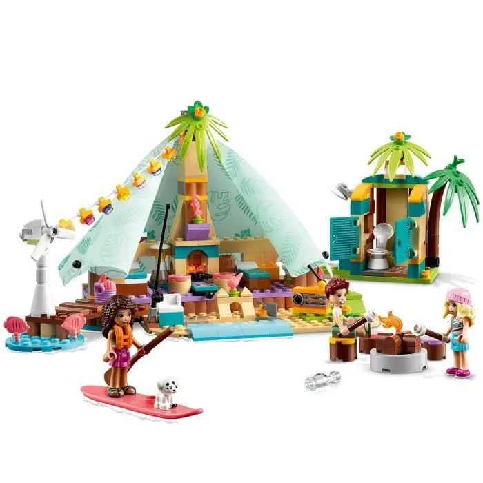 LEGO® 41700 Friends Camping Glamour Set de Glamping, Jouet pour Filles et Garçons dès 6 ans avec 3 Mini-Poupées et Accessoires-1