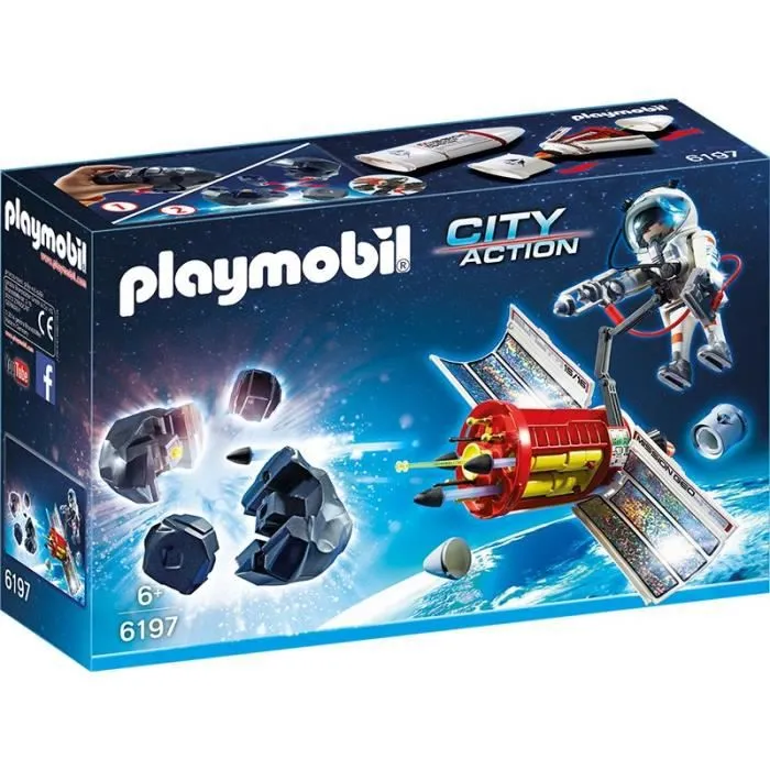 PLAYMOBIL - Satellite avec Laser et Météoroïde - City Action - 6197-0
