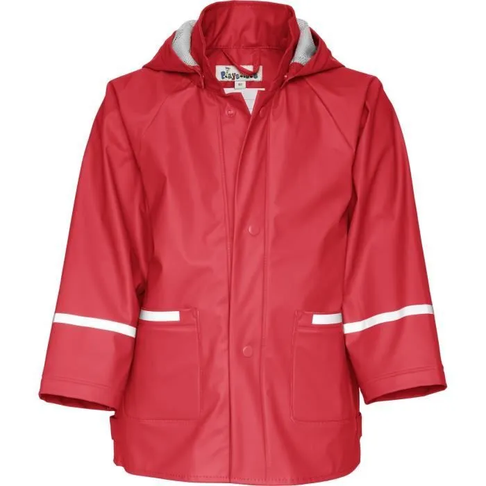 Imperméable bébé - Playshoes - Veste de pluie - Rouge - Capuche amovible - Léger et confortable-1