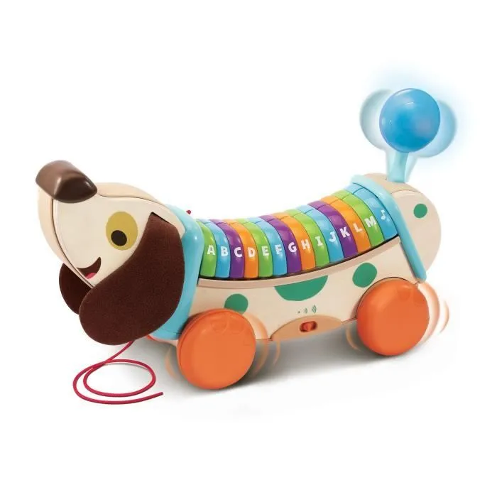 VTECH BABY - Play Green - Mon Chien ABC Interactif (Jouet Bois FSC®)-0