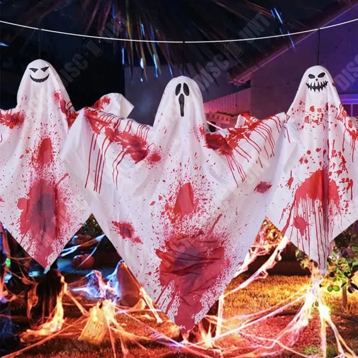 Combinaison fantôme lumineuse TECH DISCOUNT - Lot de 3 - Décoration d'Halloween-1