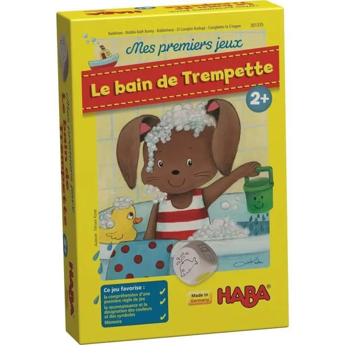 Jeu de mémoire et de langage - HABA - Mes Premiers Jeux - Le Bain de Trempette - 2 ans et plus-0