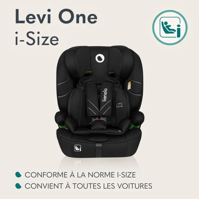 Siège auto évolutif LIONELO Levi One i-Size - 76-150 cm - Groupe 1/2/3 - Vert-4