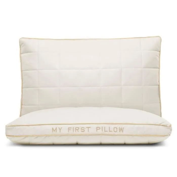 MY FIRST PILLOW - Oreiller évolutif pour bébé et enfant - 40 x 60 cm - Epaisseur et fermeté réglables - Coton et Fibres de bambou-0