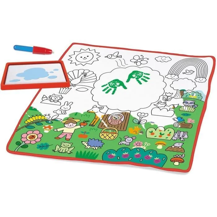 Activité créative - NATHAN - Coloréo Baby - Colorier avec de l'eau, tapis et feutre adaptés-1