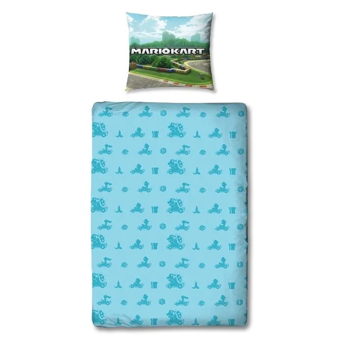 Mario Kart - Parure de lit en microfibre Mario II (140x200cm + 63x63cm)-4