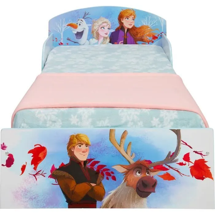 DISNEY LA REINE DES NEIGES Lit enfant 70x140 cm - Sommier inclus-2