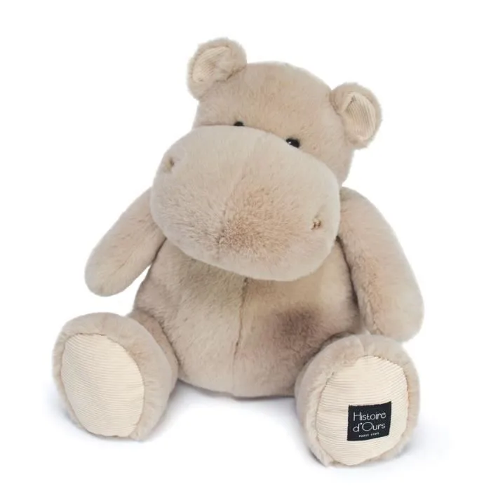 Peluche - HISTOIRE D'OURS - Hippopotame - 40CM - Beige - Bébé-0