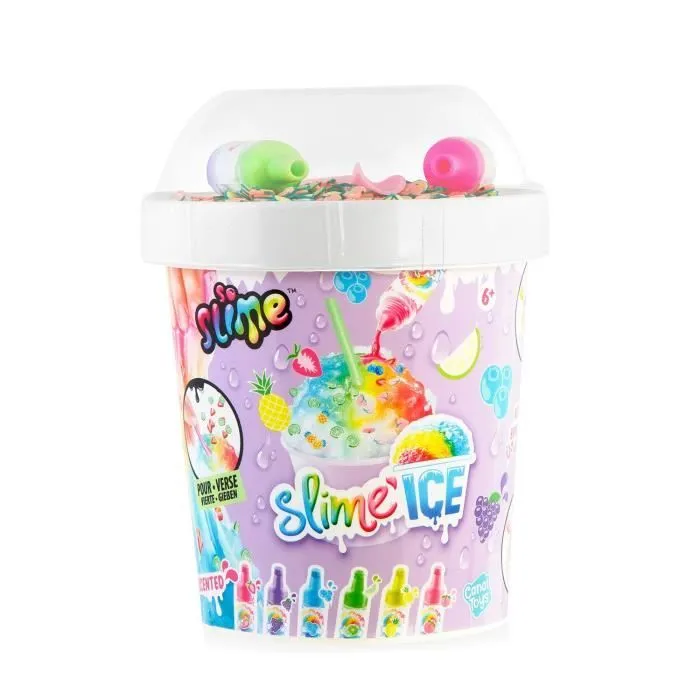 Canal Toys - SO SLIME DIY - Slime Ice Mega Cup - Avec 2 colorants parfumés, 1 cuillere et des décorations - SSC 300-6