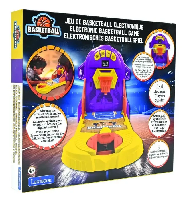 Jeu de Basketball Électronique - Multicolore - 1 ballon inclus - 3 niveaux de difficulté - Mode solo/multijoueur-4