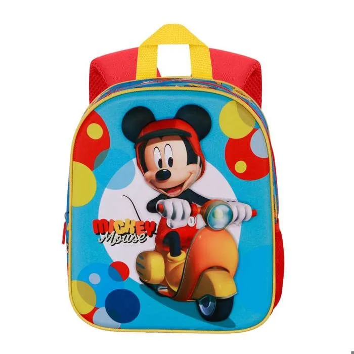 Sac à Dos 3D Elite - Disney Mickey Mouse Scooter - Bleu - Taille Unique-1