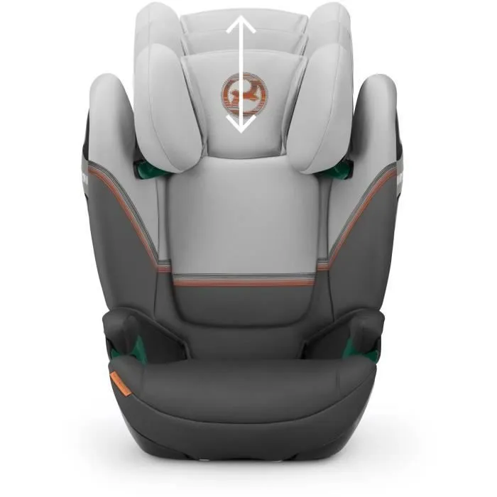 Siège auto Cybex Gold SOLUTION S2 I-FIX 3 à 12 ans - Groupe 2/3 - 100 à 150 cm Lava Grey | mid grey-0