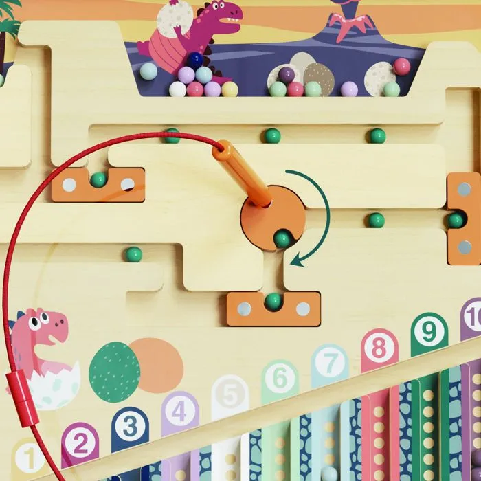 Labyrinthe de l'Œuf de Dinosaure - TOP BRIGHT - Stylo Magnétique - Tri - Couleurs - Nombres-5