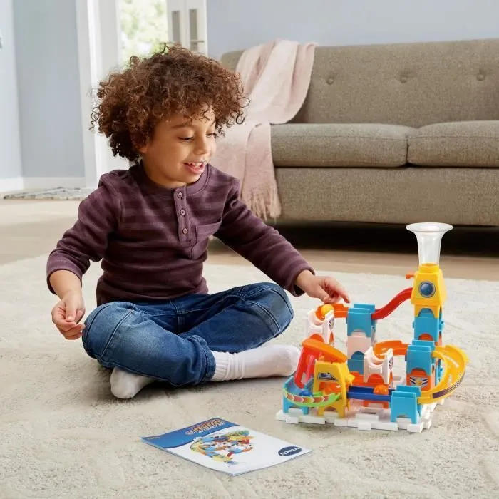 Circuit à billes VTECH Marble Rush Discovery Set XS100 - 30 pièces et 3 MarbleBilles incluses-3