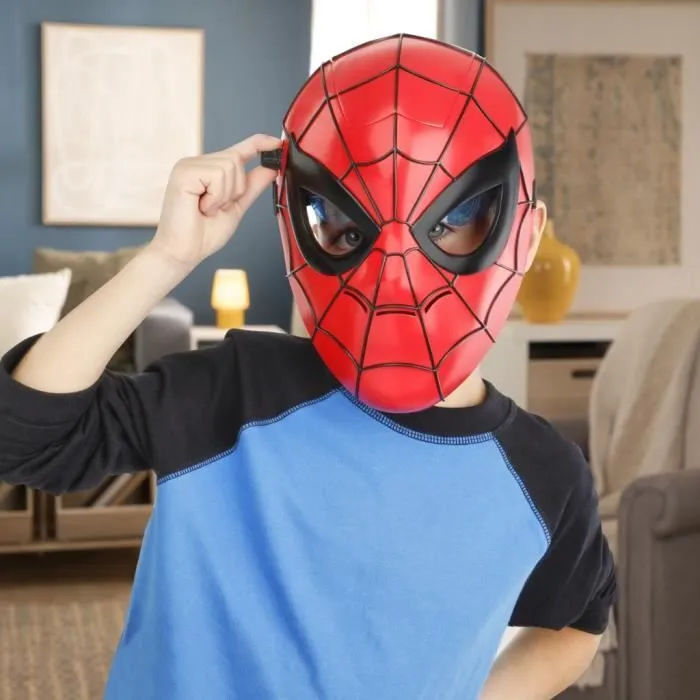 Masque lumineux Spider-Man, jouet de déguisement lumineux, jouets de super-héros dès 5 ans, Marvel-3