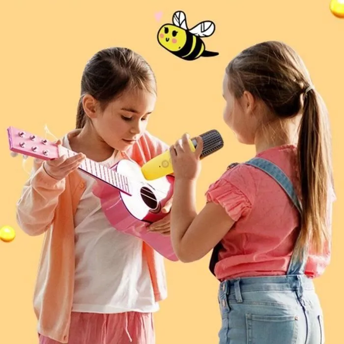 Kit karaoké / Enceinte Bluetooth et micro sans fil - CGV - MAYA, Effets voix magiques, Autonomie 8h, Recharge USB-2