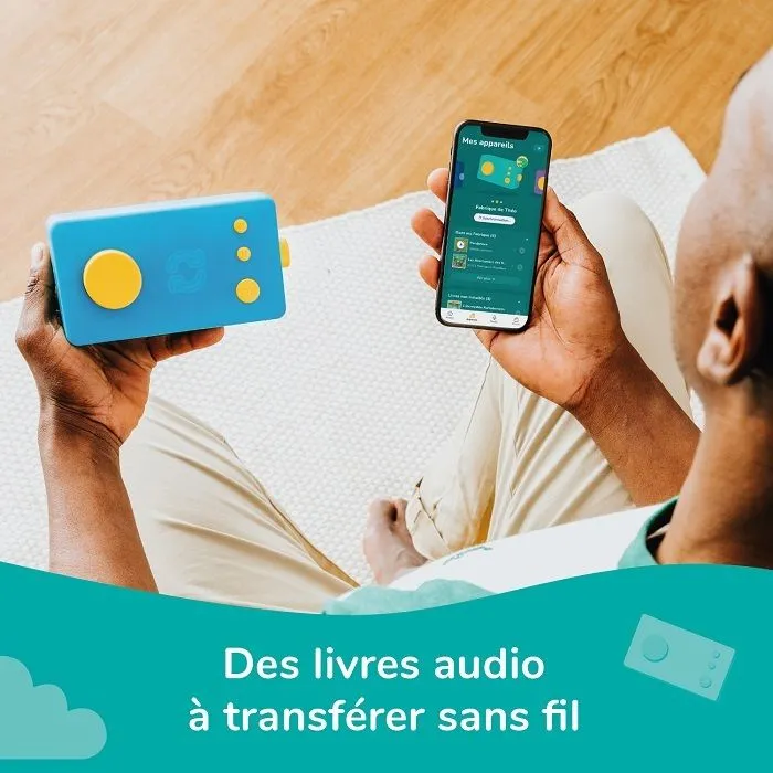 Console éducative - Lunii - Ma Fabrique à Histoires Bleue Nouveau Modèle - Casque Octave et Coque Odile Bleue - de 3 à 8 Ans-4