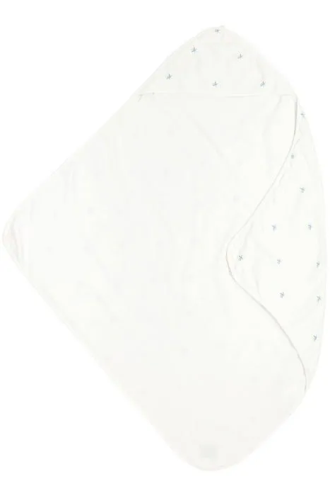 Sortie de bain - poncho de bain Meyco - 469004 - X MrsKeizer Serviette a Capuche en Bambou pour bebe 80 x 80 cm Ibiza Denim-0