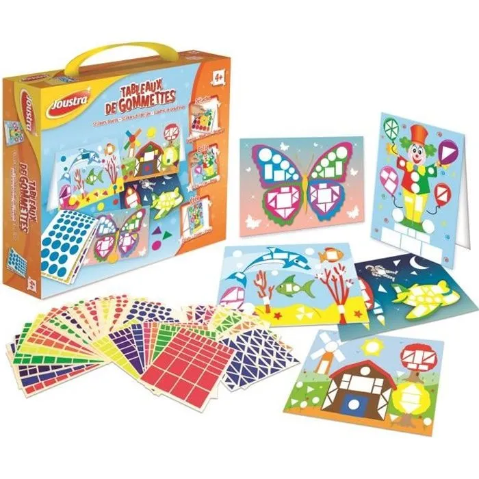 Joustra - Tableaux de Gommettes - Orange - Mixte - A partir de 4 ans-0