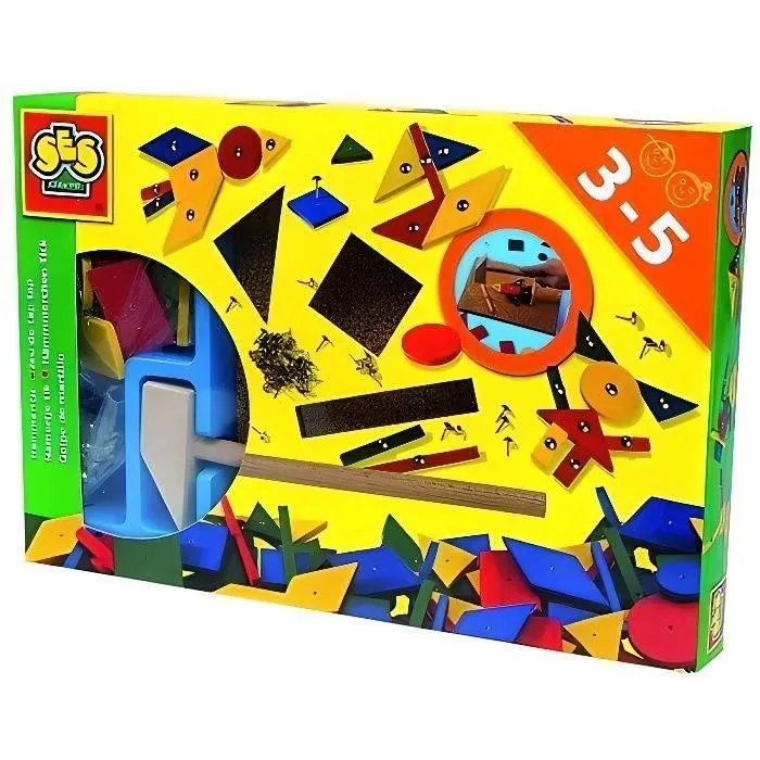 Jeu De Tap Tap Original - SES CREATIVE - 32 pièces de bois - Mixte - À partir de 3 ans-0