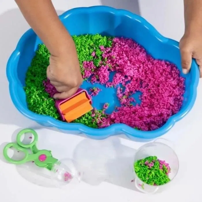 Bac sensoriel - Playfoam - Station Sensorielle Pluffle - 2 couleurs - 3 outils - Motricité fine-3