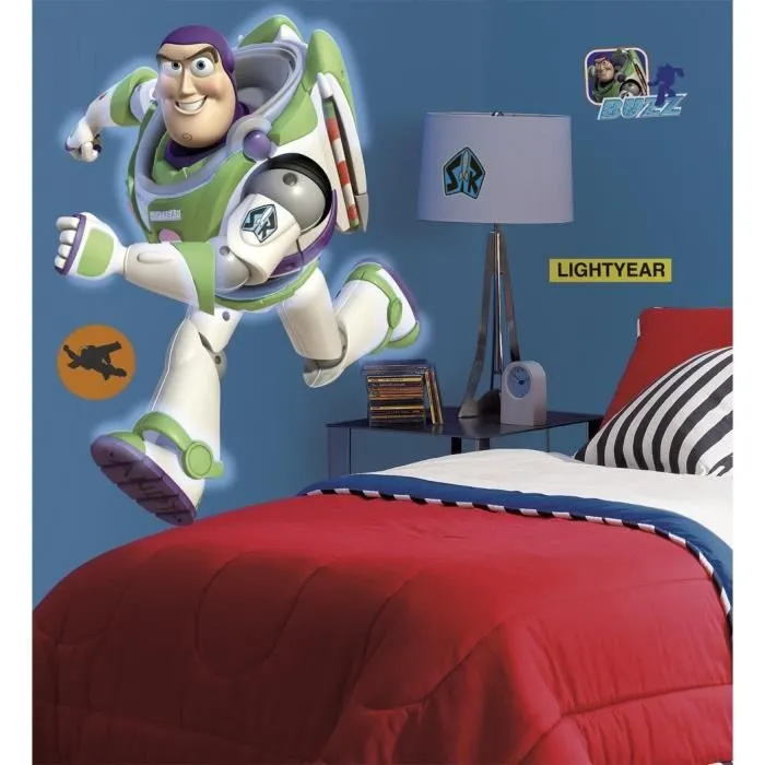 TOY STORY -BUZ L'ECLAIR - 12 stickers - 70 x 96.5 Assemblés - Brille dans le Noir-0