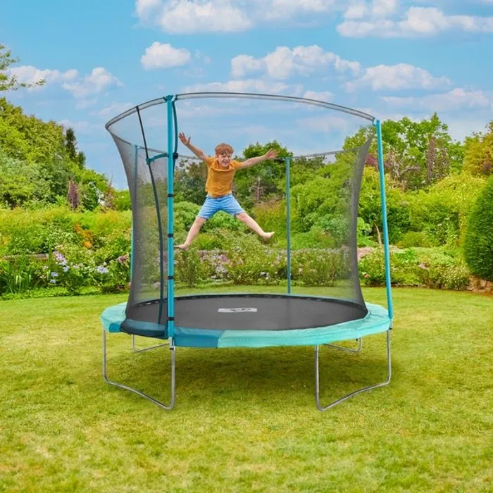 Trampoline Tp Toys Rond D305 Cm Avec Ouverture Igloo - Noir - Pour Enfant - Porte Igloo Brevetée-0