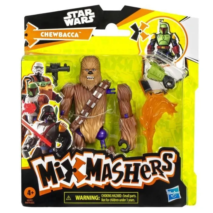 MixMashers Chewbacca, figurine 12 cm personnalisable à mélanger et combiner avec accessoires, Star Wars, dès 4 ans-7
