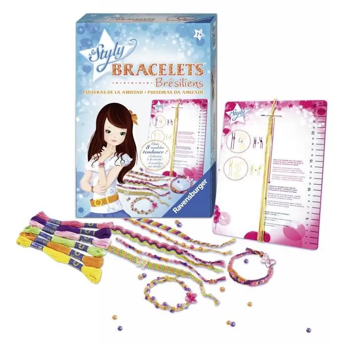 Coffret Bracelets brésiliens Ravensburger Loisir créatif enfant DIY dès 7 ans-1