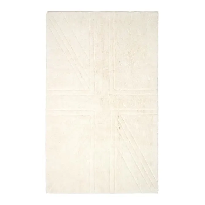 Tapis Union Jack Tufté - Uni - Crème 50 x 80 cm-1