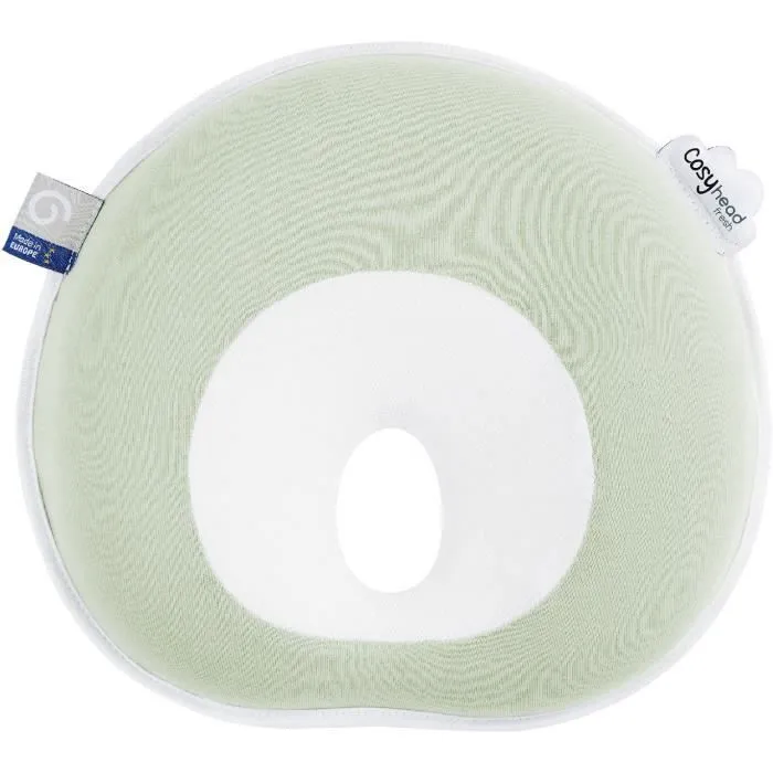 Cale tête bébé - BABYMOOV - Cosyhead - Morphologique pour bébé - Coton bio certifié Oeko-Tex - Fresh Sage Green-0