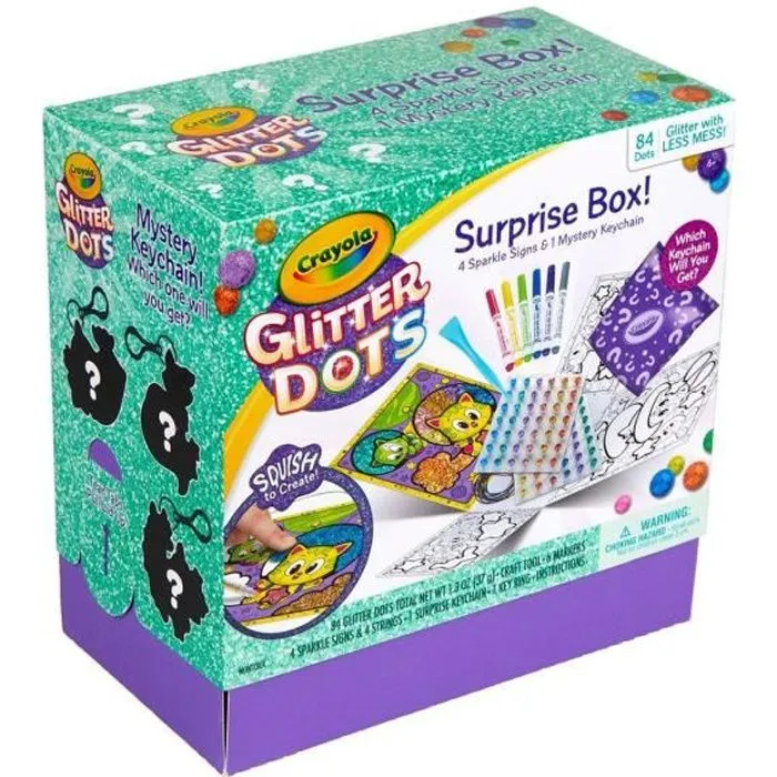 Boîte surprise Glitter Dots CRAYOLA - Pour enfant de 6 ans et plus - Multicolore-0